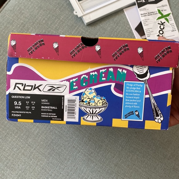 Reebok Question Low x Billionaire Boys Club “Name Chains” Size:9.5 EUC 🔥 - Picture 14 of 16